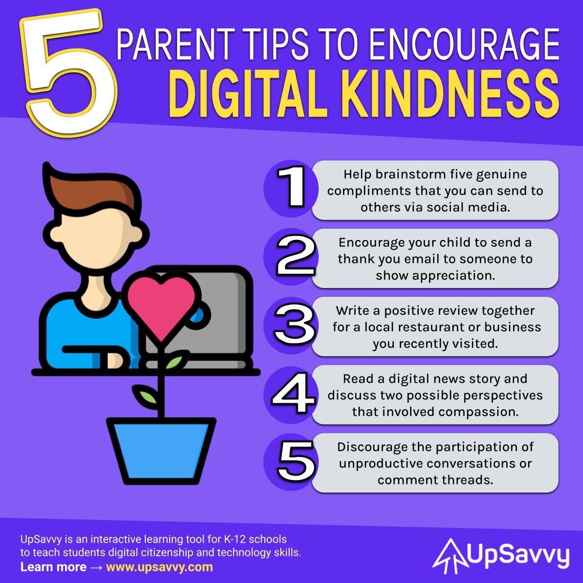 5 Parent Tips to Encourage Digital Kindness