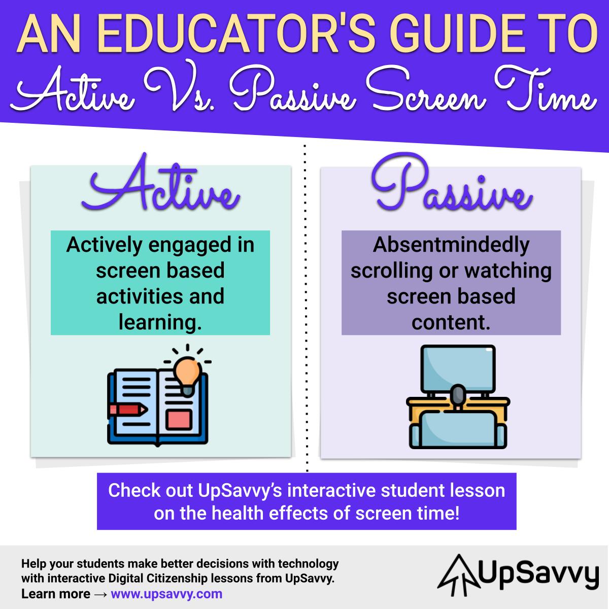 An Educator's Guide to Active Vs. Passive Screen Time