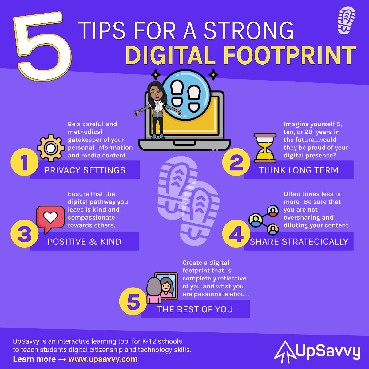 Five Tips for a Strong Digital Footprint UpSavvy Blog