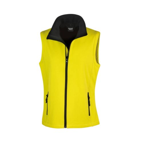 WOMENS PRINTABLE SOFTSHELL BODYWARMER