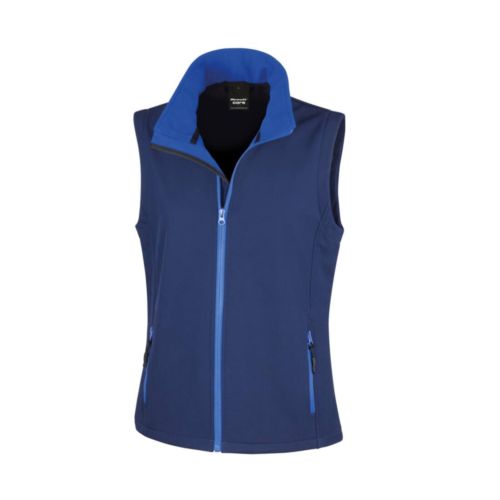 WOMENS PRINTABLE SOFTSHELL BODYWARMER