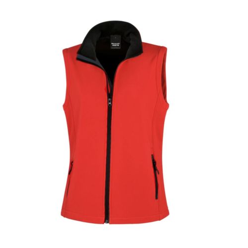 WOMENS PRINTABLE SOFTSHELL BODYWARMER