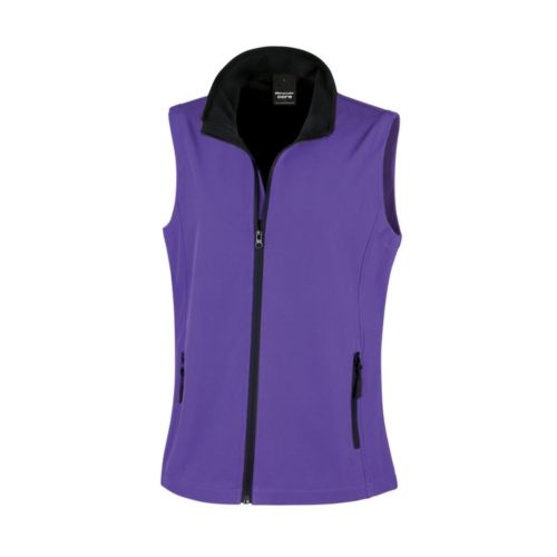 WOMENS PRINTABLE SOFTSHELL BODYWARMER