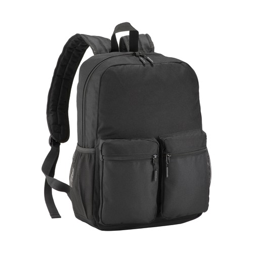 Sac à dos en polyester 600D avec cinq poches, deux bandoulières latérales en filet