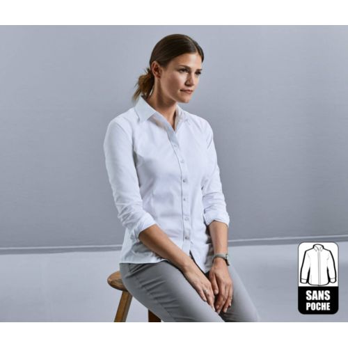 LADIES' LONG SLEEVE TAILORED COOLMAX® SHIRT