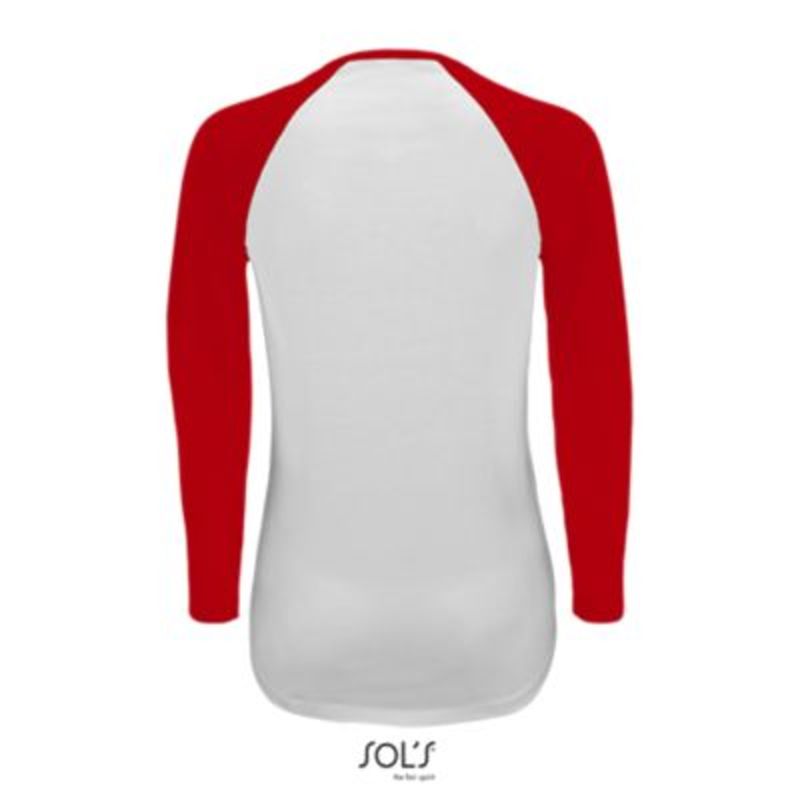 MILKY LSL TEE-SHIRT FEMME BICOLORE MANCHES LONGUES RAGLAN