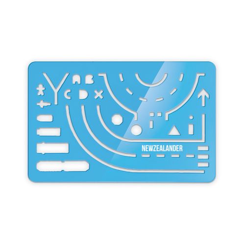 REGLE NORMOGRAPHE 125x80x1,5 mm - ASSISTANT DU CONSTAT AMIABLE