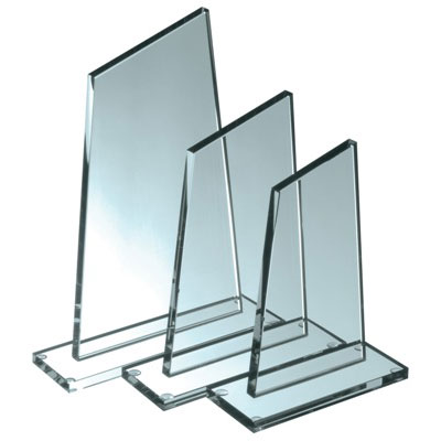 Trophée en verre Champion