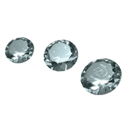 Presse papier en verre Diamant