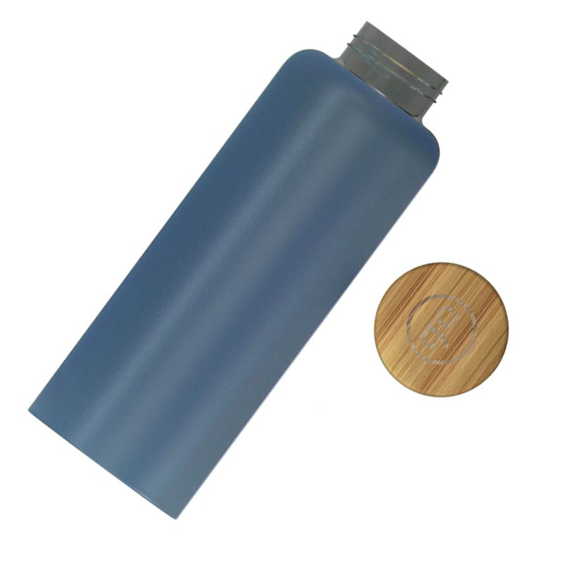 Gourde en verre opaque avec bouchon en bambou Sandy