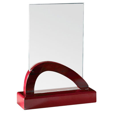 Trophée en verre et bois Onca