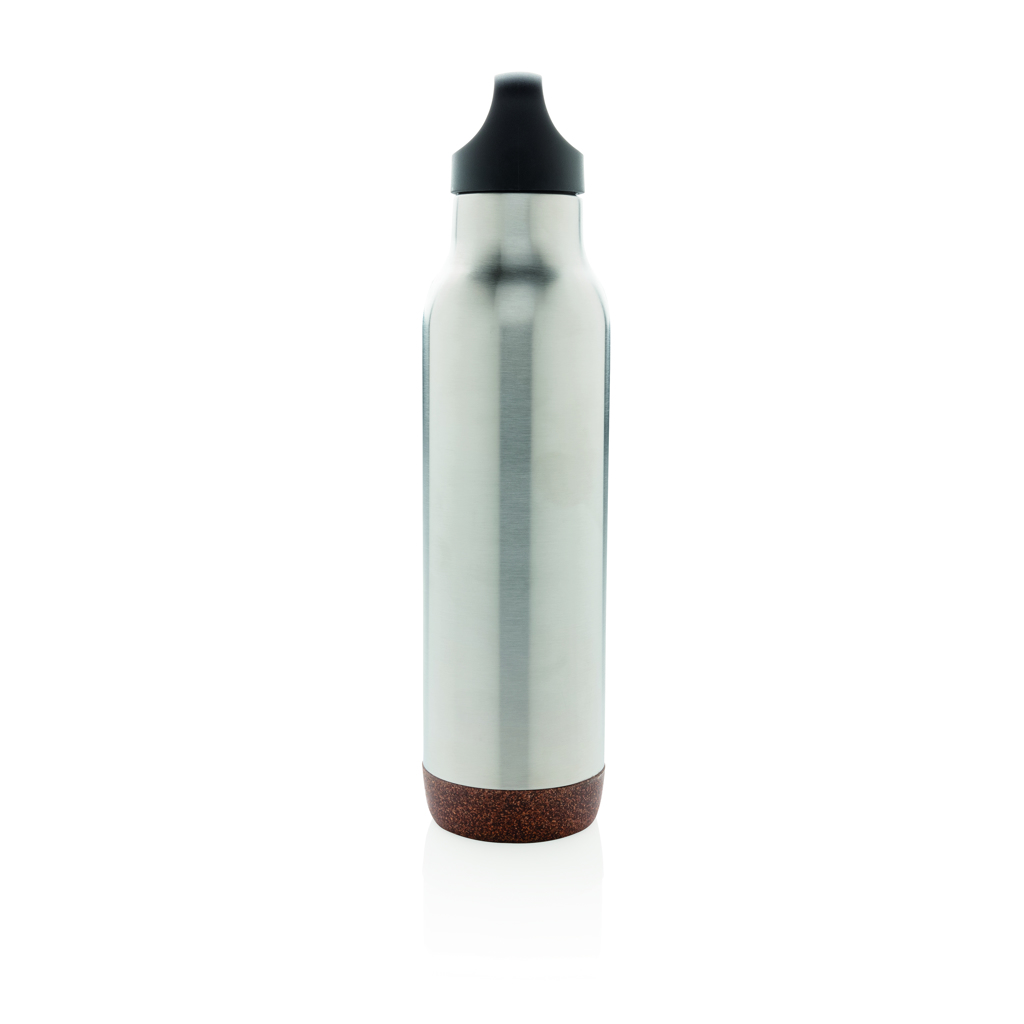 Bouteille isotherme étanche avec finition liège