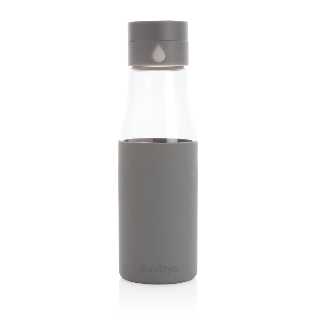 Bouteille en verre 600ml avec compteur d'hydradation Ukiyo