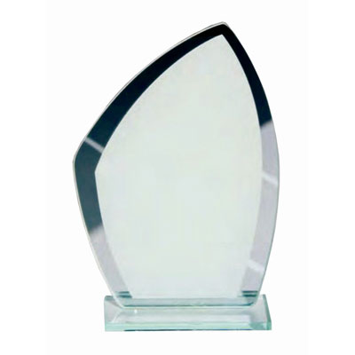 Trophée en verre White shield