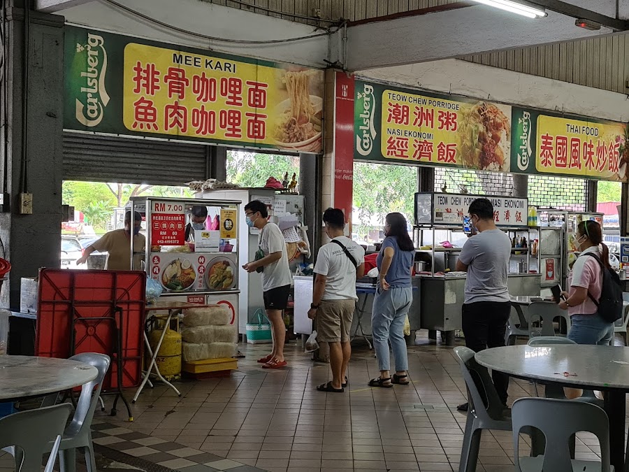 Vegetarian stall at EUPE Food Court 3