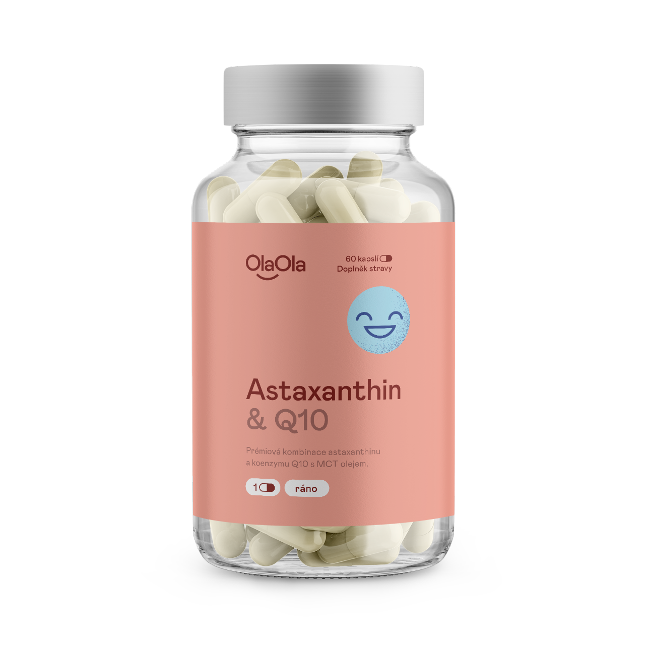 OlaOla Astaxanthin+Q10 podporující vitalitu - 60 kapslí | 60 dávek