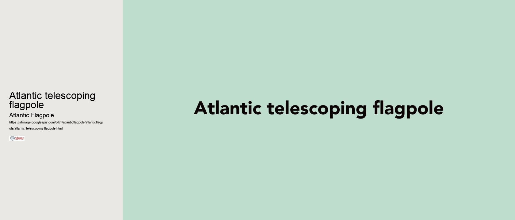 Atlantic telescoping flagpole