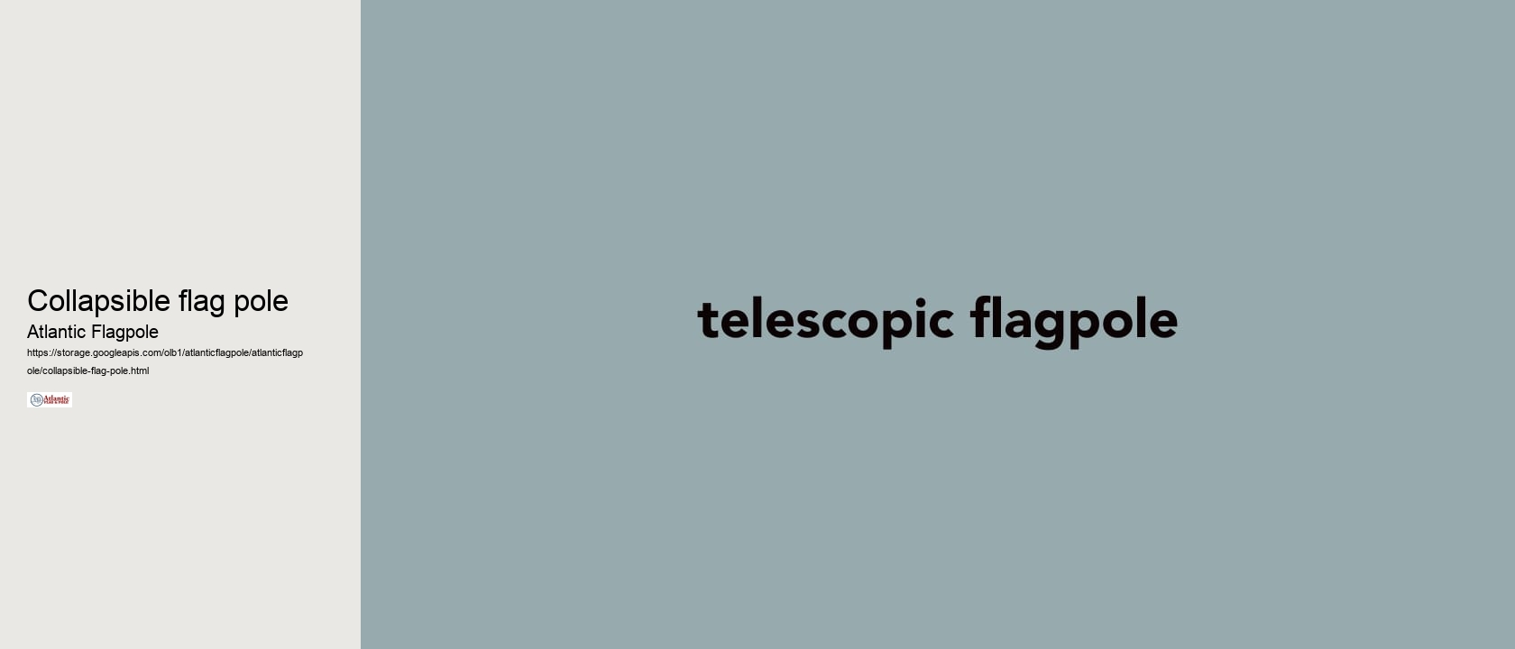 collapsible flag pole