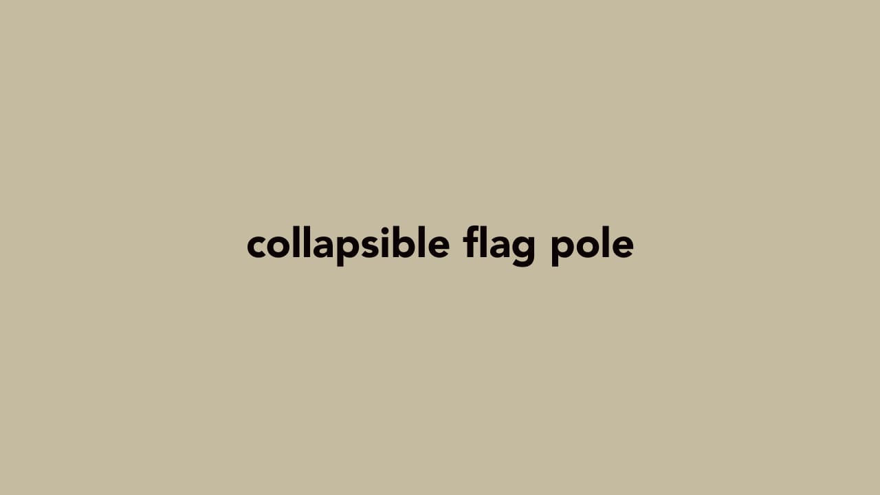 Installation Process for Extendable Flag Poles