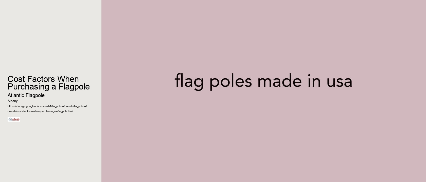 Cost Factors When Purchasing a Flagpole