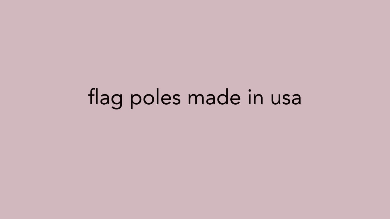 flag poles