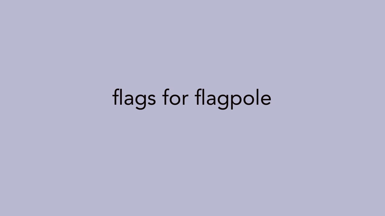 flag poles