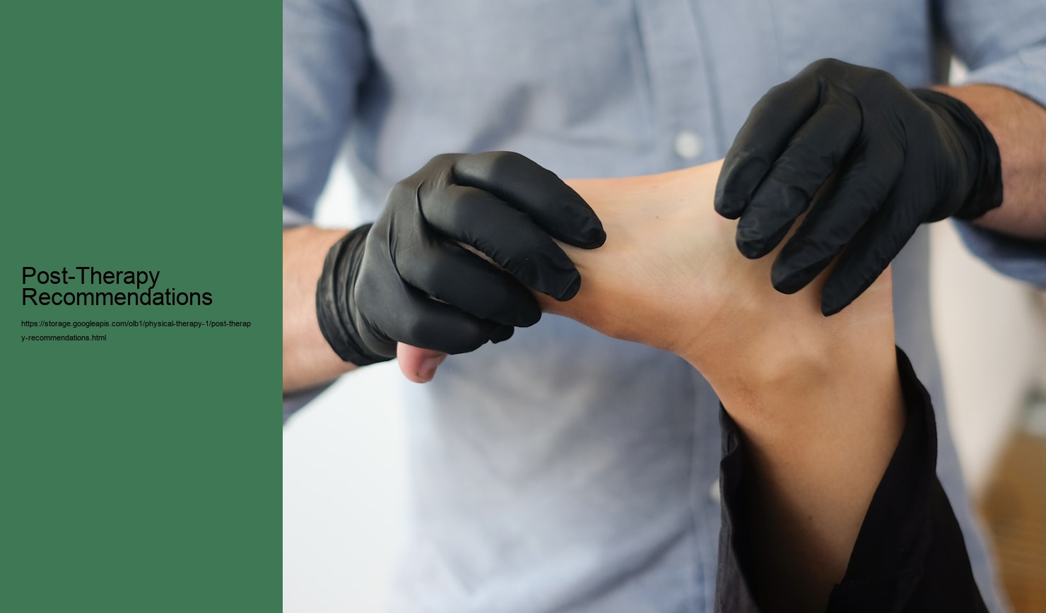 Post-Therapy Recommendations  