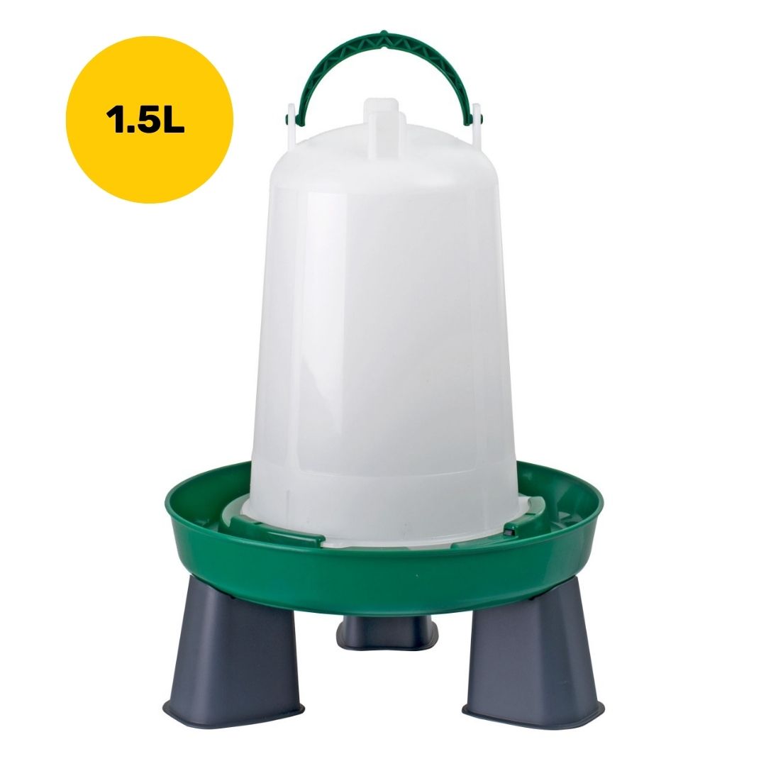 Drinktoren groen met pootjes – 1.5L / 3L / 6L / 10L