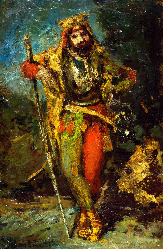 Mephisto from the Opera Faust by Adolphe Joseph Thomas Monticelli