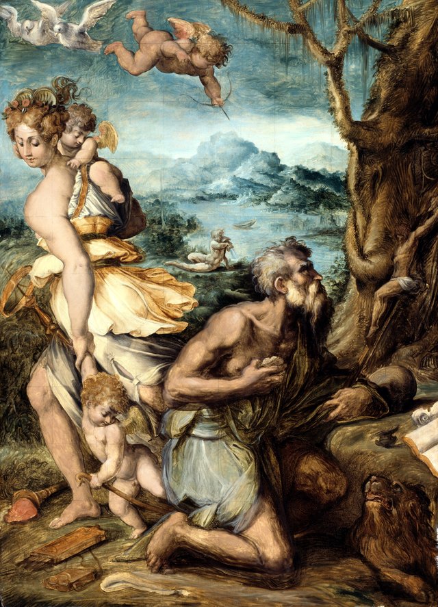 The Temptation of Saint Jerome by Giorgio Vasari