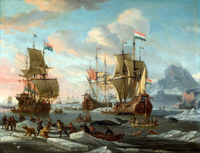 The Dutch Whaling Fleet by Abraham Storck