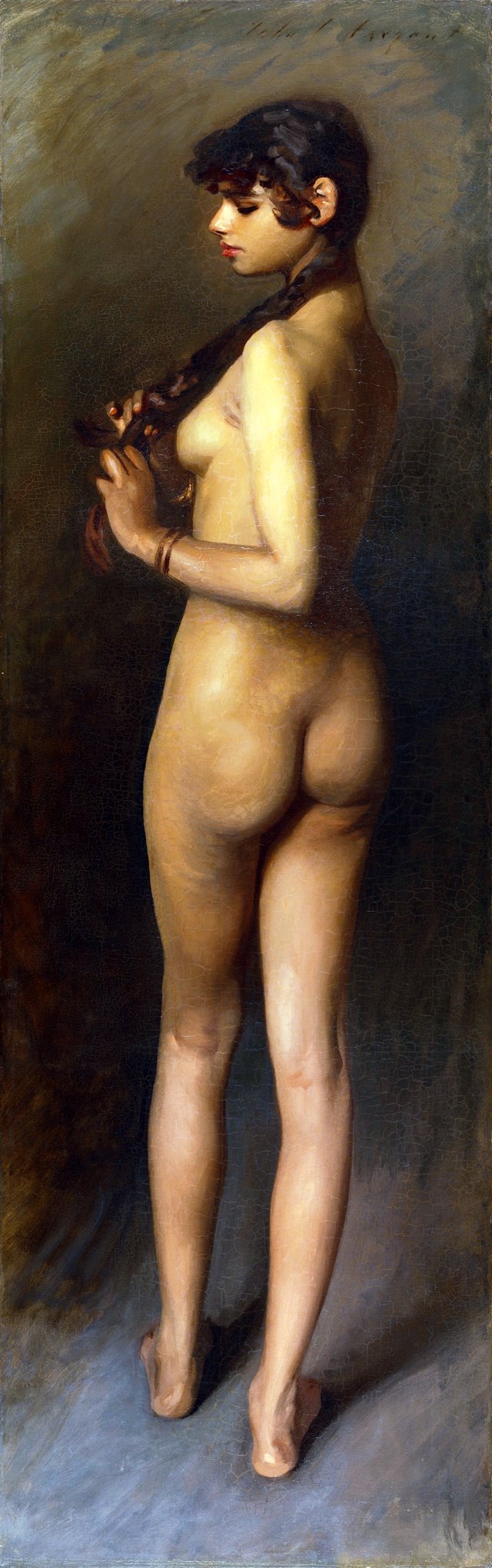 Life Study (Study of an Egyptian Girl) by John Singer Sargent