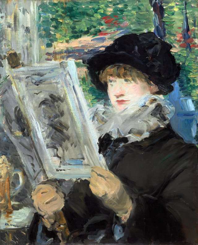 Woman Reading by Édouard Manet