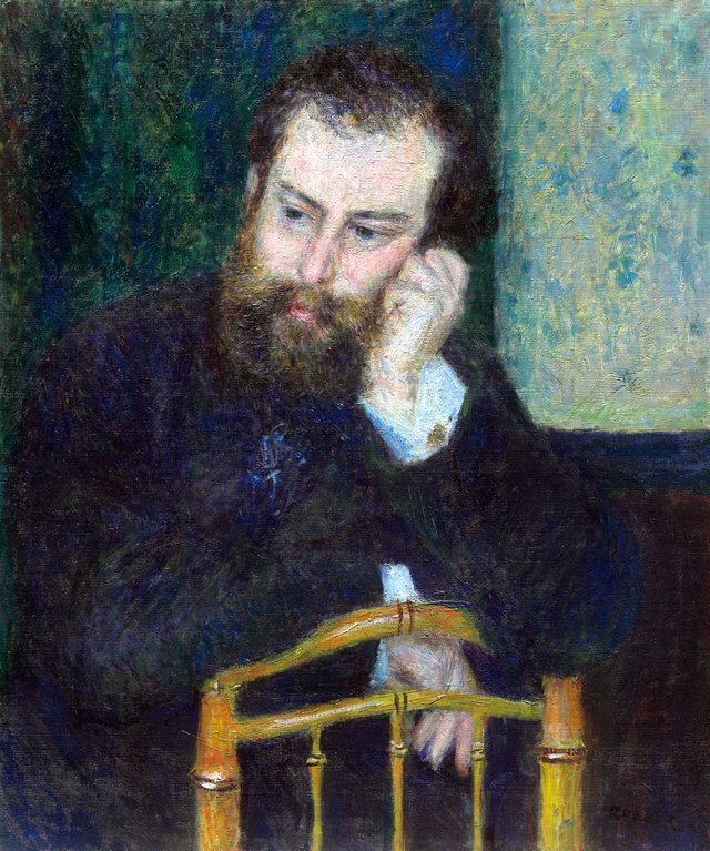 Alfred Sisley by Pierre-Auguste Renoir