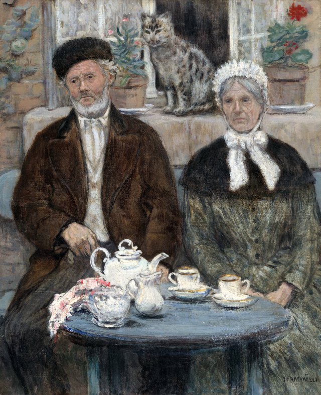 Afternoon Tea by Jean-François Raffaëlli