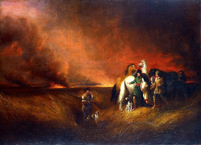 The Prairie on Fire by Alvan Fisher