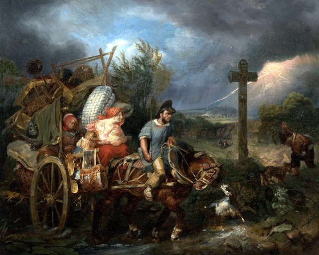 The Diligence by Nicolas Toussaint Charlet