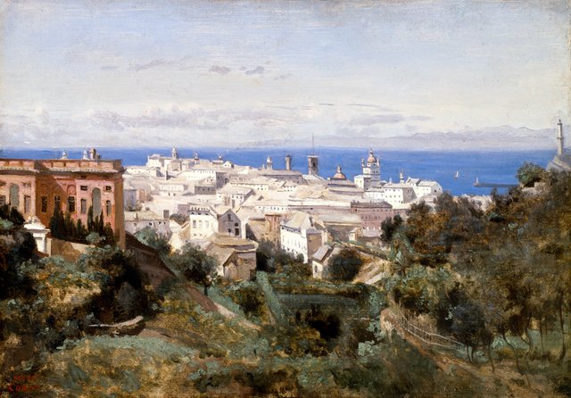 View of Genoa by Jean-Baptiste Camille Corot