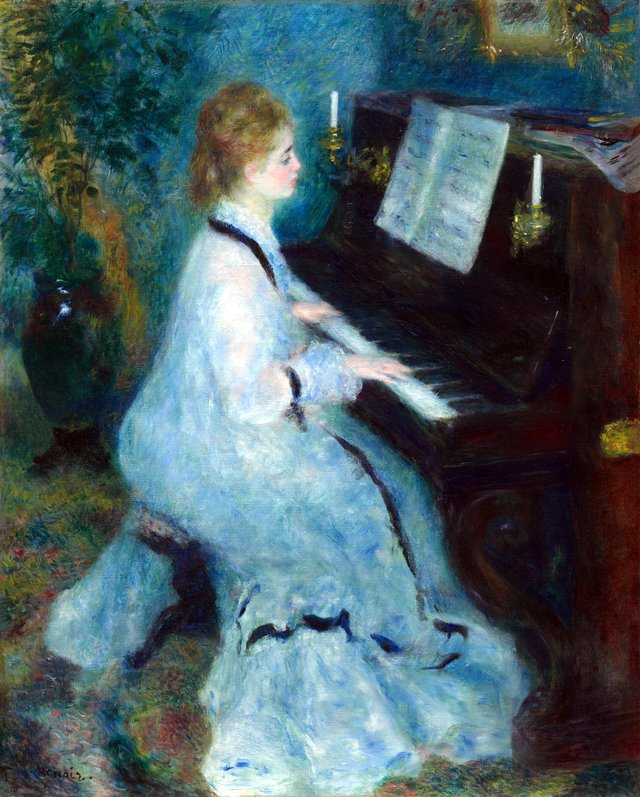 Woman at the Piano by Pierre-Auguste Renoir