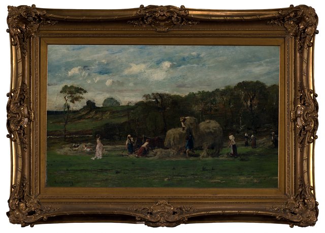 Loading Hay by Mihály Munkácsy