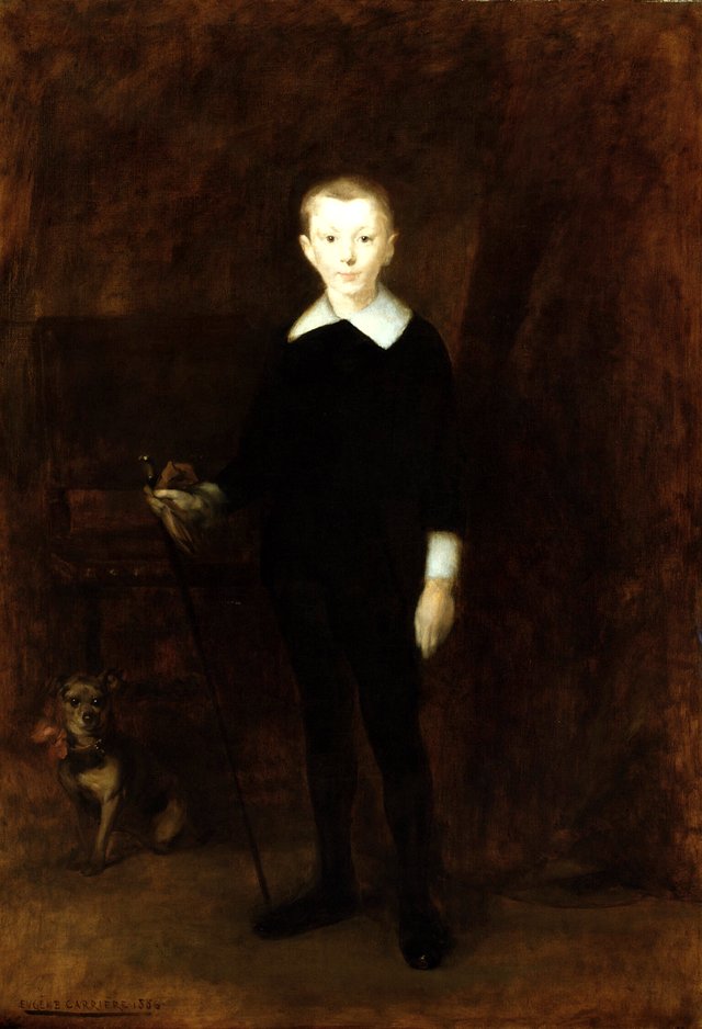 Portrait of a Boy by Eugène Carrière