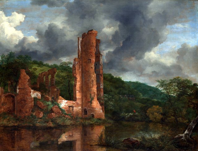 Landscape with the Ruins of the Castle of Egmond by Jacob van Ruisdael