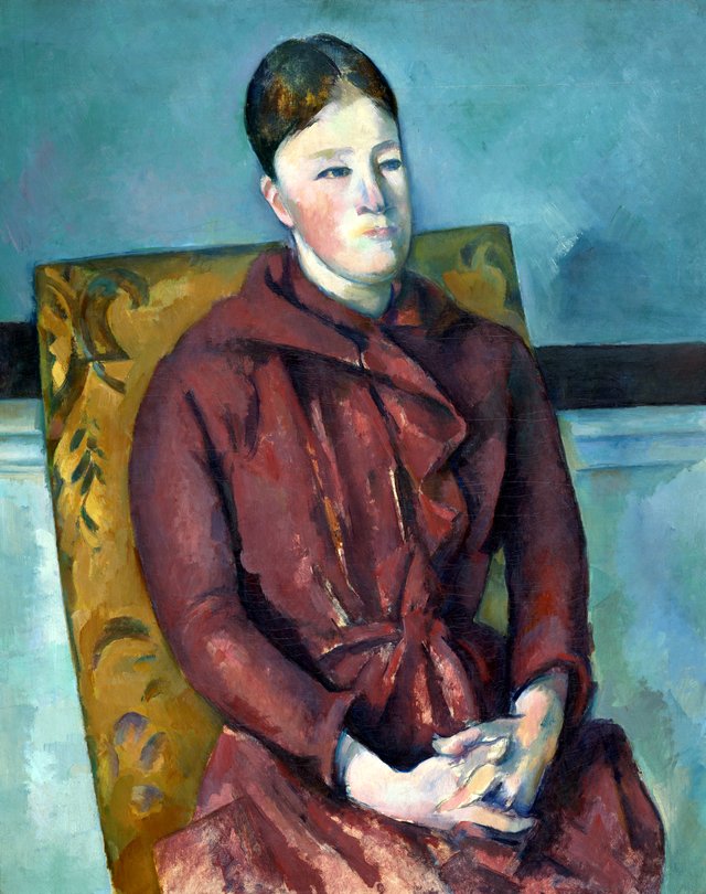 Madame Cezanne in a Yellow Chair by Paul Cézanne