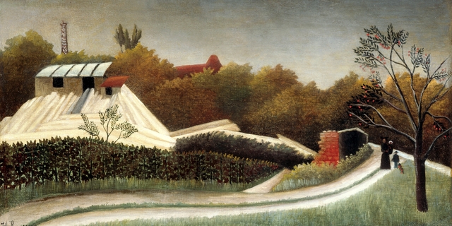 Sawmill, Outskirts of Paris by Henri Rousseau