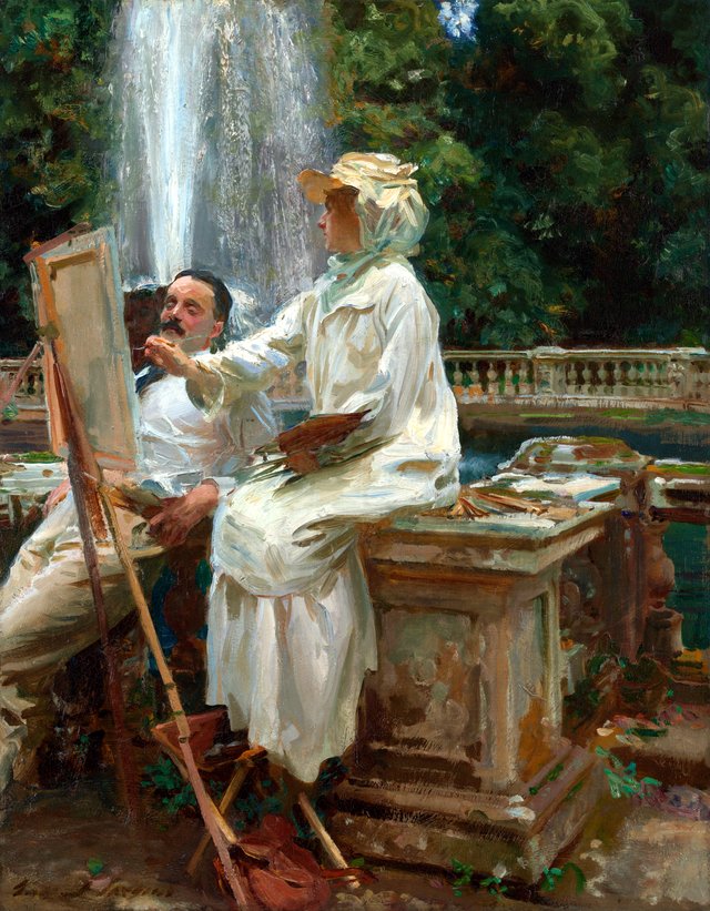 The Fountain, Villa Torlonia, Frascati, Italy by John Singer Sargent