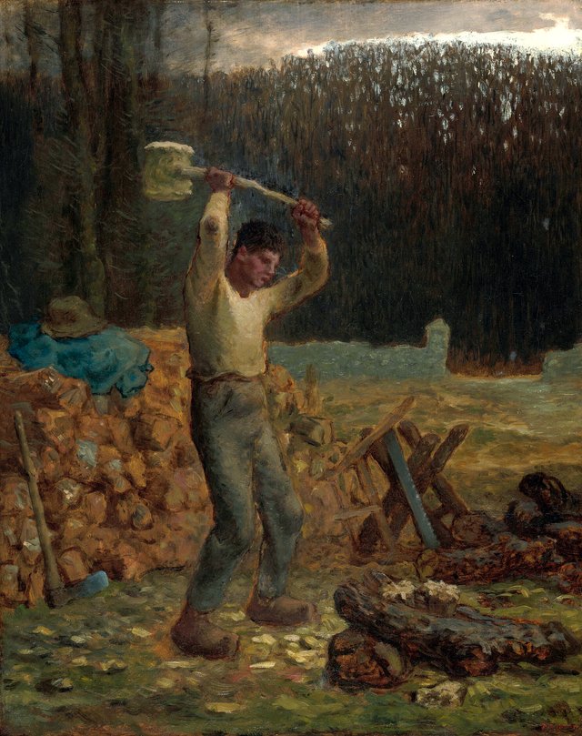 The Woodchopper by Jean-François Millet
