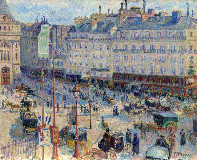 The Place du Havre, Paris by Camille Pissarro