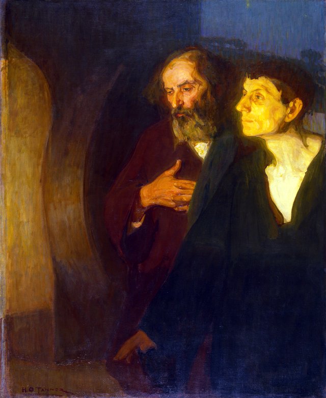 The Two Disciples at the Tomb by Henry Ossawa Tanner