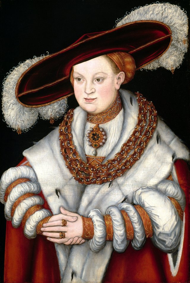 Portrait of Magdalena of Saxony, Wife of Elector Joachim II of Brandenburg by Lucas Cranach the Elder