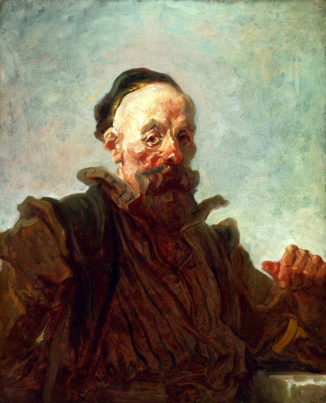 Portrait of a Man in Costume by Jean-Honoré Fragonard